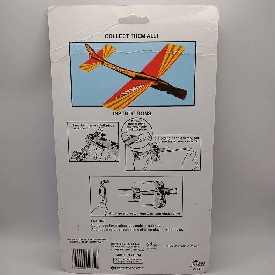 Unopened 3pk Flying Toys 3X-Stream Airplanes Easy to Fly 9" Wingspan Multicolor - Image 2 of 4