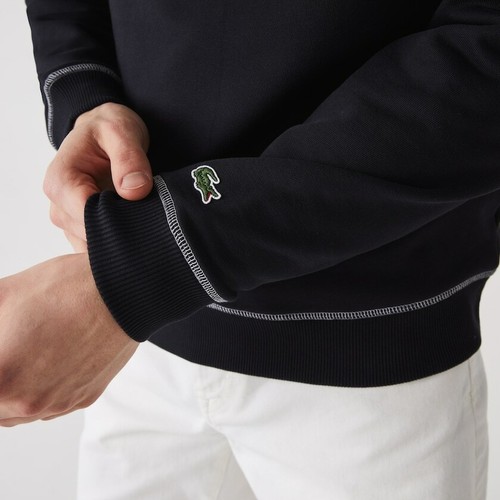 RARE NEW Men's Lacoste 27 CREW NECK Cotton Blend Sweatshirt, NAVY, XX-LARGE,$135 - Picture 5 of 6