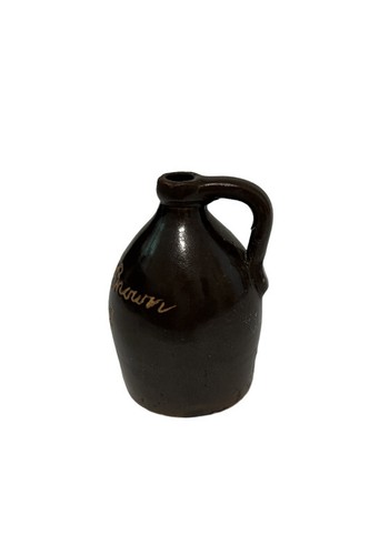Antique 'Little Brown Jug' Incised Miniature Stoneware Jug - Picture 5 of 7