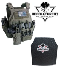 Urban Assault Phantom Sage Tactical Vest Plate Carrier W/ Level III Armor Plates
