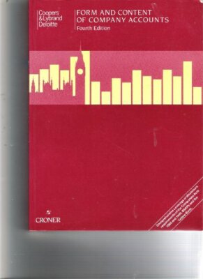 Form and Content of Company Accounts By Coopers & Lybrand. 97818