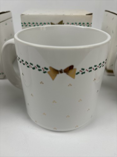 Vtg Michel And Company Christmas Mugs Vintage 80s Coffee Mug (3) Assorted NOS - Picture 3 of 10