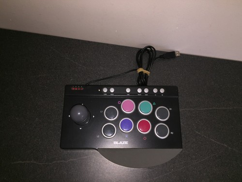 SONY PLAYSTATION 3 PS3 USB ARCADE FIGHTING STICK JOYSTICK FIGHT CONTROLLER Wired - Picture 7 of 8