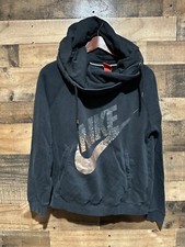 Nike Black Hoodie Sweatshirt womens Large