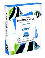 Hammermill Copy Plus Paper - 8.5" x 11", White, 20 lb, 500 Sheets