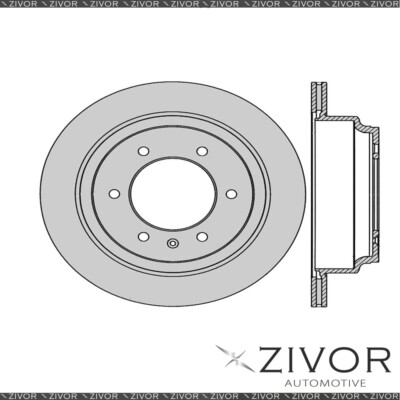 New PROTEX Rotor - Rear For ISUZU MU-X UC 4D SUV 4WD 2013 - 2016 # ...