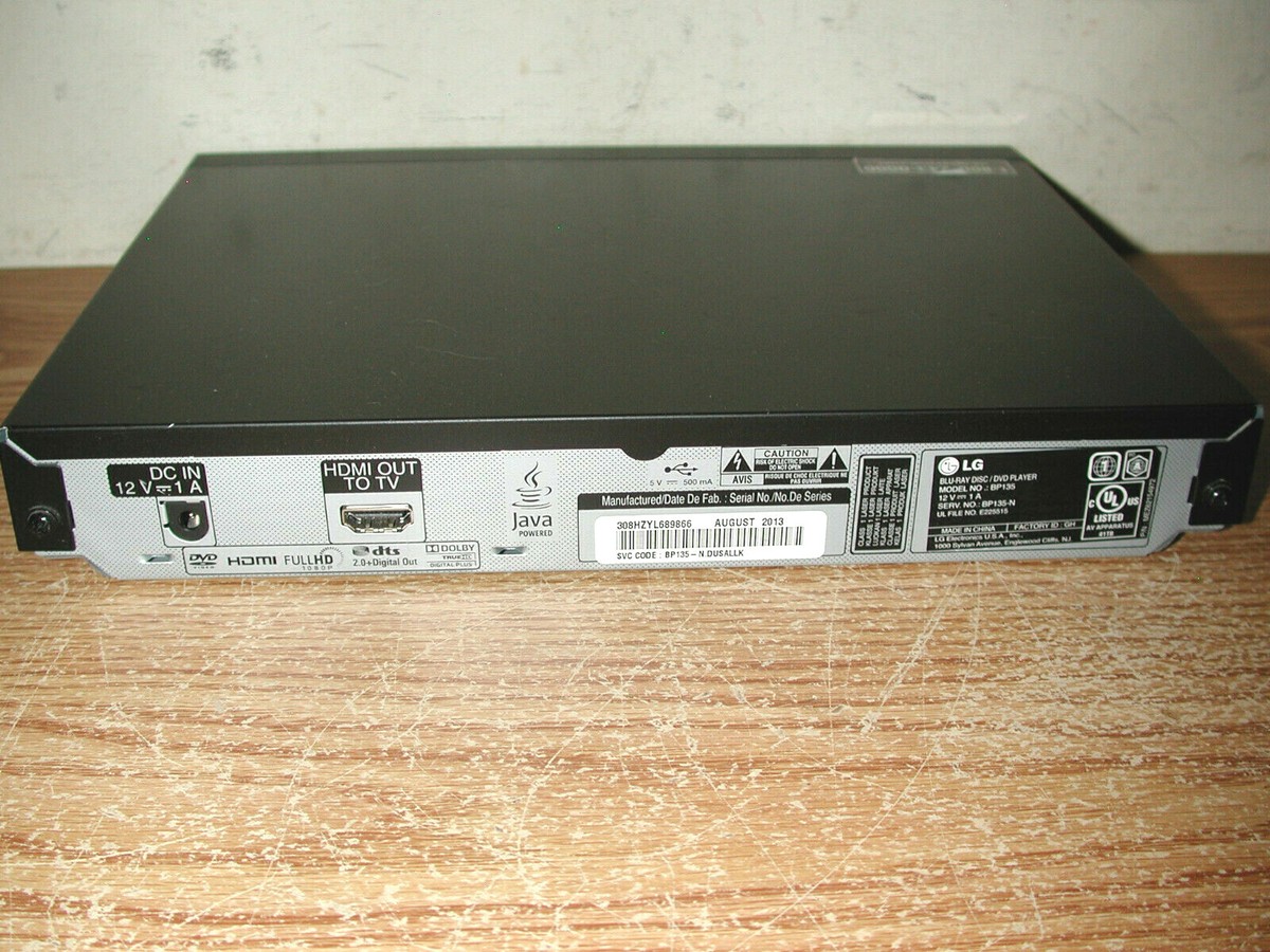 LG ブルーレイ/DVDプレーヤー BP135 Amazon.in: Buy LG BP135 Blu-ray Disc Player with Direct USB