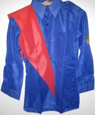   FDJ Hemd FDJ Bluse sehr  sehr klein !! Uniform Fasching Karneval  Halstuch DDR