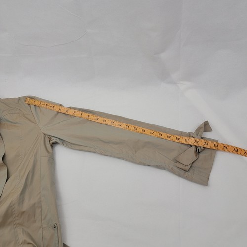 COLE HAAN Mujer Impermeable PEQUEÑO Cortavientos BEIGE Chaqueta Topacio Iridiscente LEER - Imagen 16 de 19