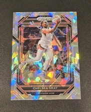 Chelsea Gray 2023 Panini WNBA Prizm Silver Cracked Ice HOLO #87 Las Vegas Aces