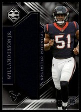 2023 Panini Limited Will Anderson Jr. Unlimited Potential Silver Spotlight #/99