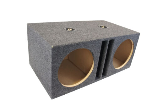 Car Audio Dual 12" SPL Bass Subwoofer Labyrinth Vent Sub Box Stereo Enclosure - Picture 1 of 5