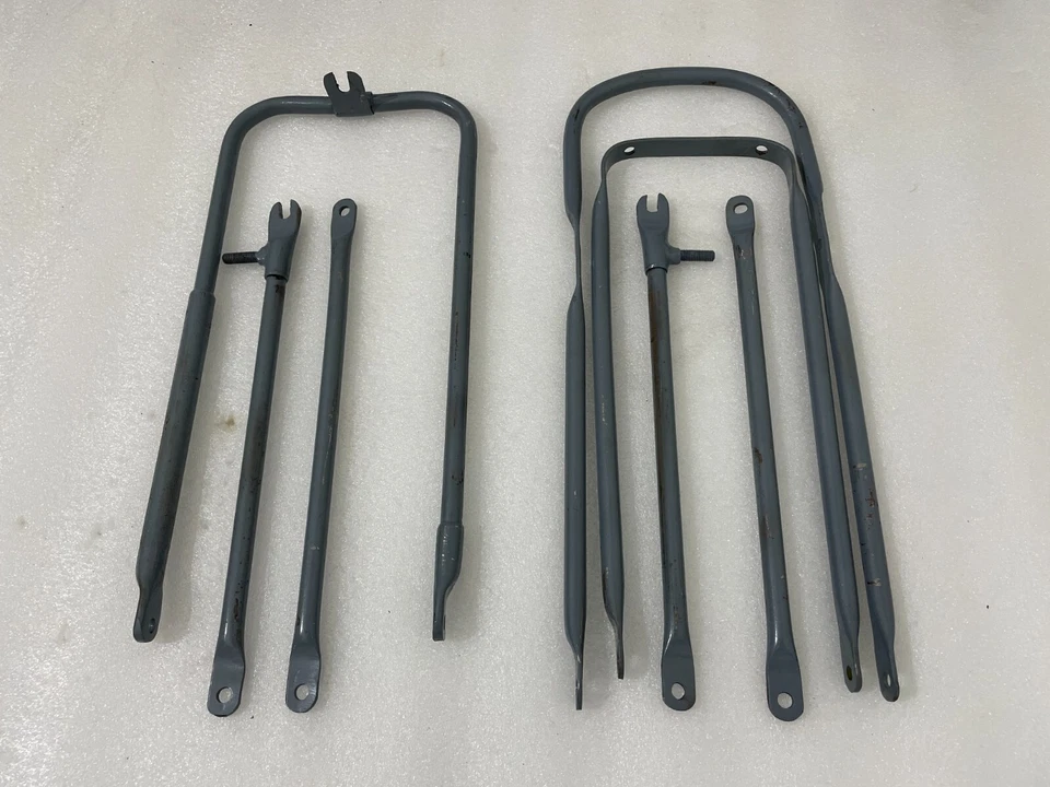 Juego de guardabarros trasero delantero crudo BSA M20 M21 M33 con soportes tipo horquilla viga | apto para Foto 2 de 4