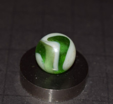 Vintage Ravenswood  Olive Green Base  Simi Transparent Marble Size .593" MINT