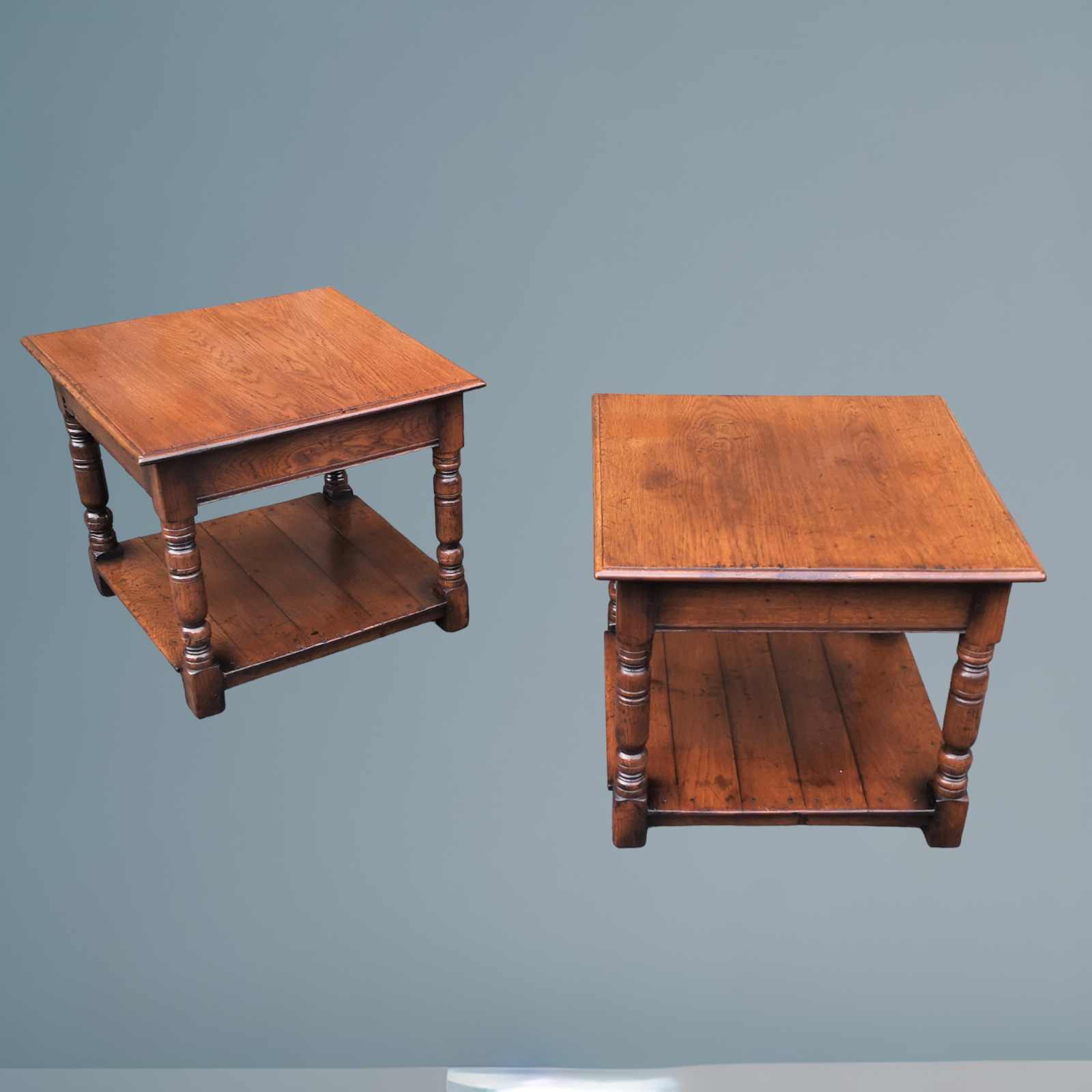 Pair of Oak Lamp Tables / Coffee Tables / Occasional Tables eBay