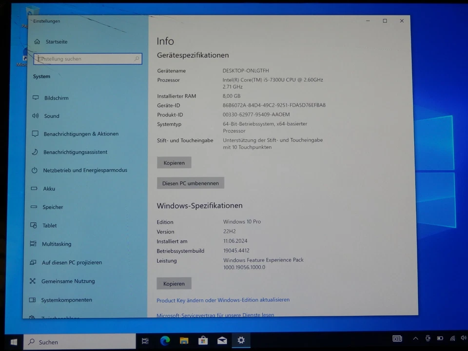 Microsoft surface pro 5 1807 LTE, Intel i5-7300U, 8GB RAM, 256GB SSD, Teildefekt - Bild 3 von 4