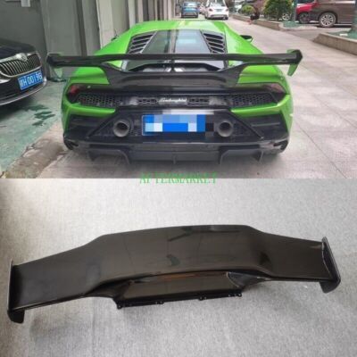 FIT FOR LAMBORGHINI HURACAN LP580 LP610 EVO CARBON FIBER REAR TRUNK SPOILER WING
