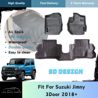 5D TPE Front Row Floor Mats for Suzuki Jimny AutomativeTransmission 2018+