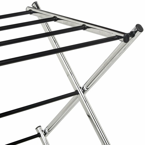 Stainless Steel Indoor Airer Chrome Metal Foldable Portable Clothes Drier Large - Picture 3 of 5