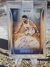 Jayson Tatum Auto /49 2023-24 Topps Three Basketball Full Court Signs #FCS-JT