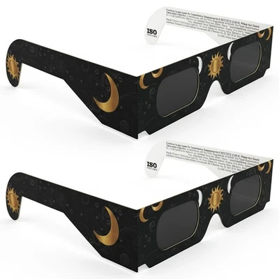 VOLTNGO Lot x2 Lunettes Éclipse Solaire ISO 12312-2 CE - OFFRE SPECIALE - Photo 1/4