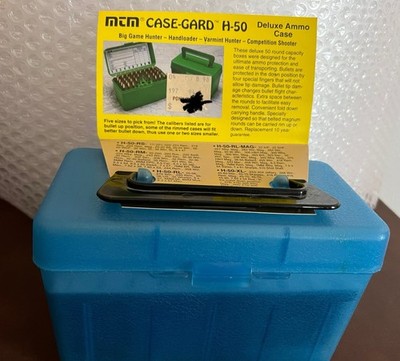Rifle Ammo Box Deluxe 50-Round 300 Win Mag 30-30 375 H&H 7mm Rem MTM CASE NEW