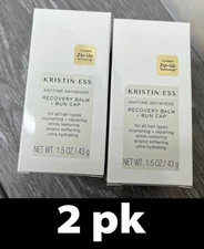 2pk Kristin ESS Hair Recovery Balm + Bun Cap 1.5 oz each