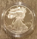 American Eagle 2000 One Once Proof Silver Bullion  Coin