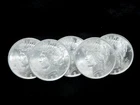 Lot of 5x 1923 $1 Silver Peace Dollars - All BU