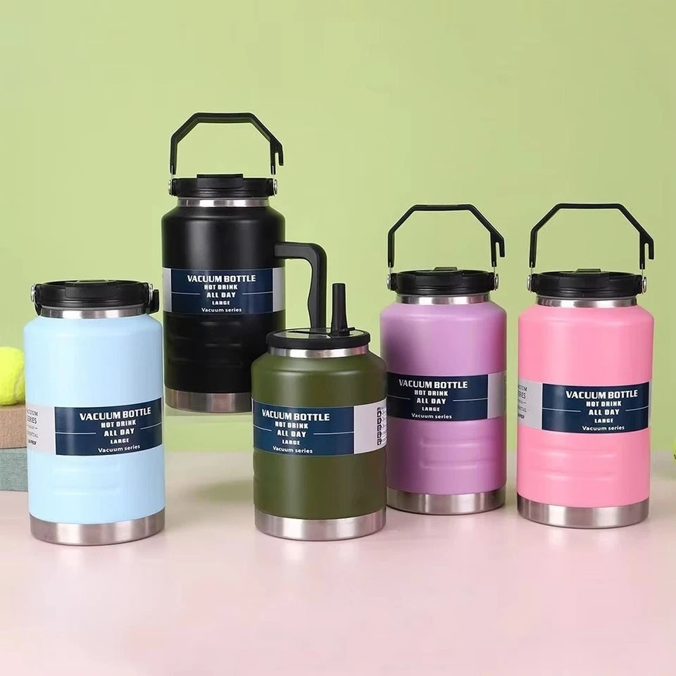 Thermal Water Bottle 2L Outdoor Insulated Mug Coffee Large Capacity Travel Mug - image 2 of 4