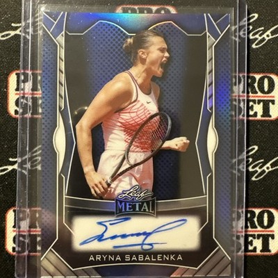 Aryna Sabalenka 2025 Leaf Metal Prismatic Blur 33/55 Auto WTA World Number 1