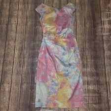 Rickie Freeman Teri Jon Off the Shoulder Sheath Dress Women 4 Multicolor Wedding
