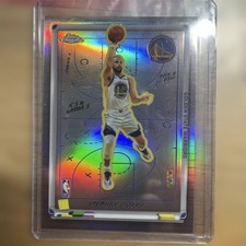Stephen Curry 2025-26 Topps Chrome Refractor NBA Card #XW-5 Rookie Insert. rookie card picture