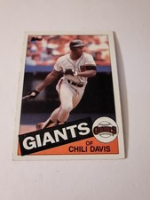 1985 Topps Chili Davis #245 San Francisco Giants EX‑NM Clean Gloss Sharp Color