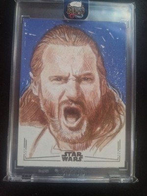 1/1 Qui Gon Jinn Sketch - Scott Donald West 