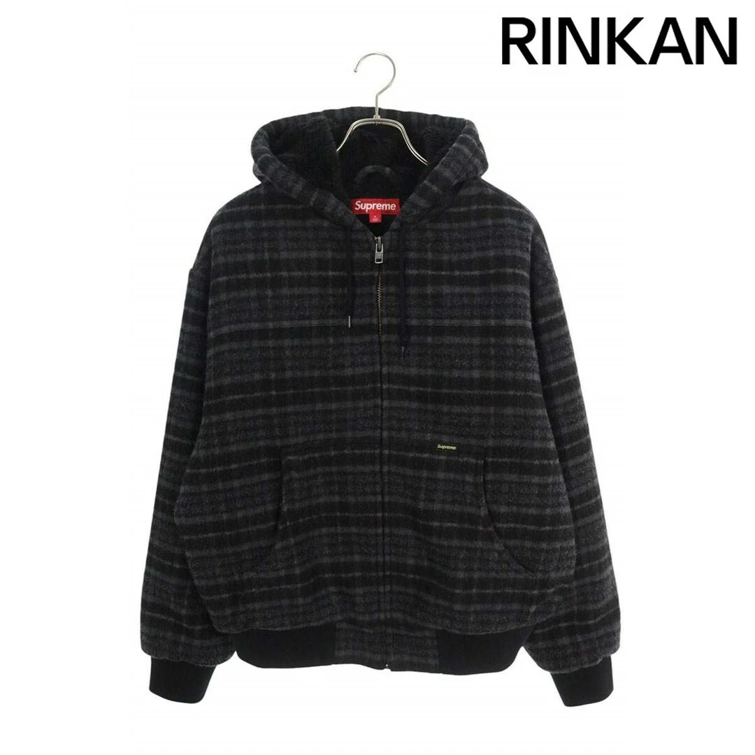 Veste de travail à capuche en laine à carreaux Supreme 23AW fermeture éclair homme S occasion 6b6b64c78dcf