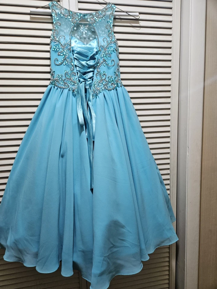 PAGENT DRESS TIFFANY DESIGNS GIRLS DRESS SIZE 2 - Image 4 of 4