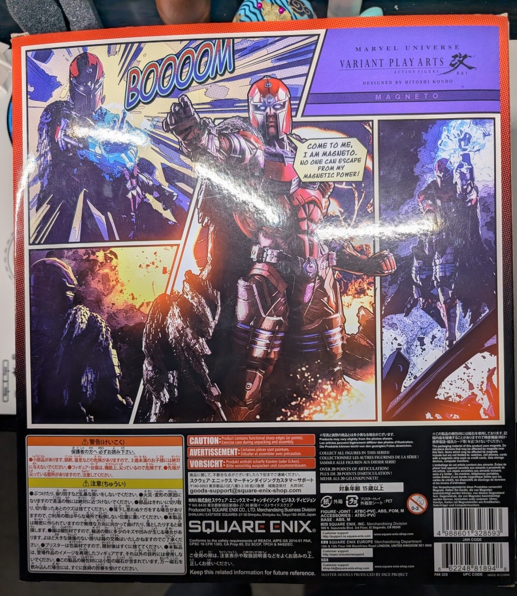 PlayArts Kai Marvel Variant Magneto Action Figure | eBay