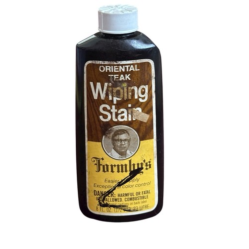 Vintage Formby's Wiping Jelled Wiping Stain Oriental TEAK Discontinued OPENED