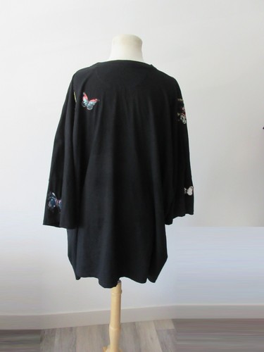 VALENTINO cotton butterfly embroidered oversized tshirt XL - Picture 5 of 13