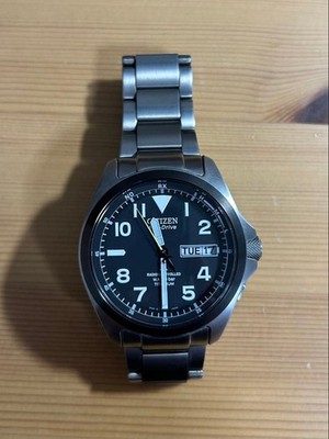 Citizen Promaster Land PMD56-2952 Eco-Drive Titanium Watch Black Dial