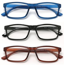 3 Pairs in 1 Value Reader Classic Popular Designed Plain Reading Glasses Go R224
