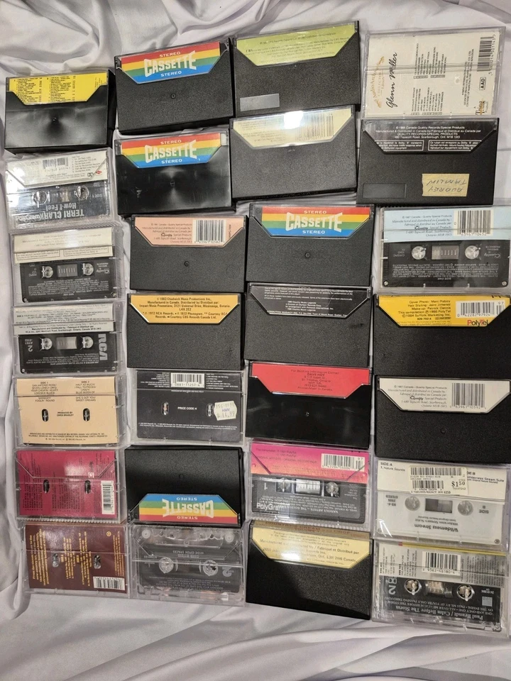 30 X Lot Of Vintage Casette Tapes Mixed Genre Of Oldies, Country Classics W/Case - Image 3 of 4