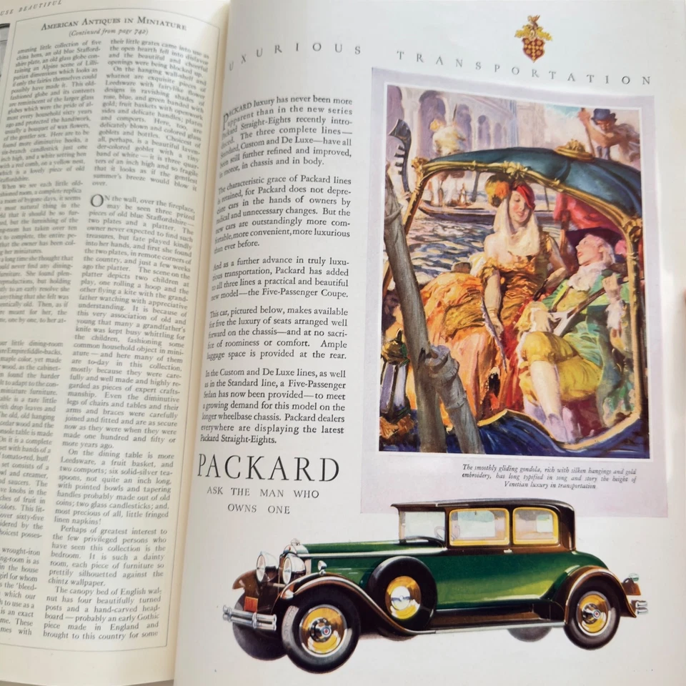 Vintage House Beautiful December 1929 Christmas Ethel B. Power Entire Issue   - Image 2 of 4