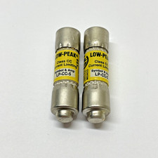  LOT OF 2 Bussmann LP-CC-5 5A 600 VAC/150 VDC Time-Delay Fuse LPCC5 
