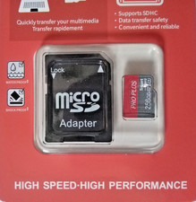 Micro SD Card 256GB High Speed/ High Performance Memory Cards w Adapter