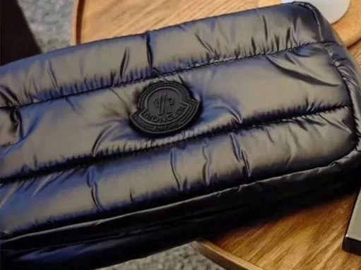 Moncler Pouch Case with added leather wrist strap (GWP Piece)