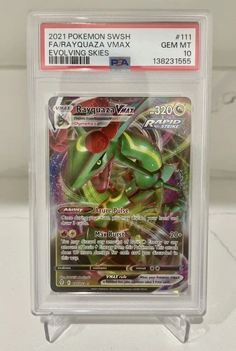 Pokemon Rayquaza VMAX 2021 Evolving Skies 111/203 PSA 10
