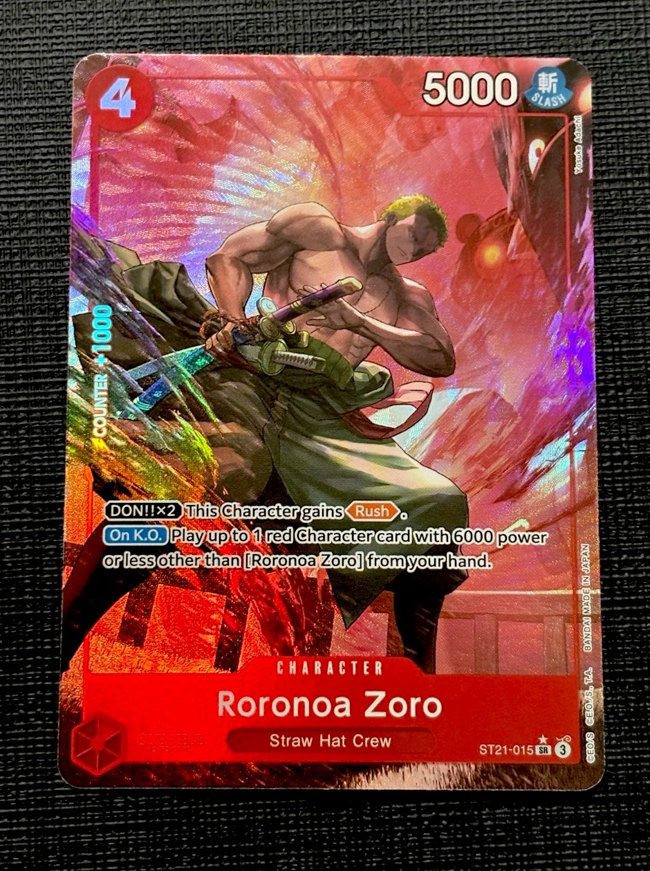 Roronoa Zoro Parallel Starter Deck EX: Gear 5 ST21-015 NM Foil One Piece TGC