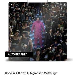 Oliver Tree ALONE IN A CROWD SIGNED METAL ART PRINT